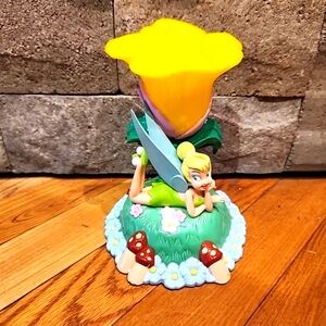 Vintage Disney Fairie Tinker Bell Table Top Night Light Color Changing LED
